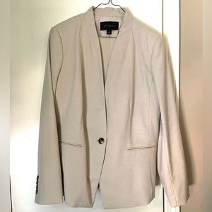 Ann Taylor Factory Suit Set in Linen/Beige color, size 14. Never worn.